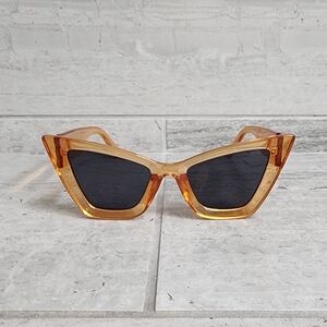 Deadly Bombshells Orange Cat-Eye Sunglasses